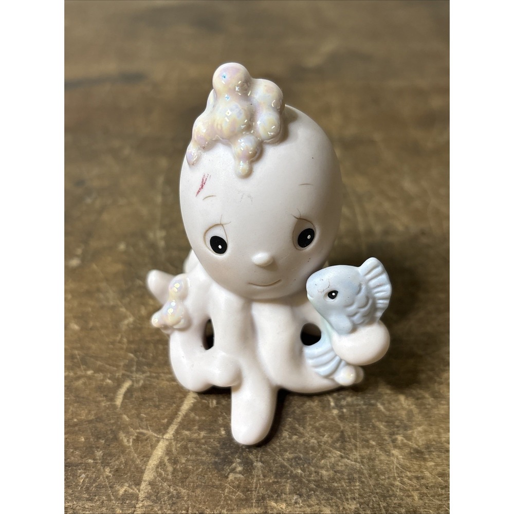 Precious Moments 1992 527769 I Only Have Arms for You Octopus Hugging Fish